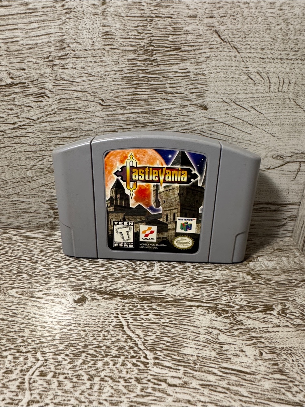Nintendo Castlevania N64 Cartridge - Gray with Orange Label